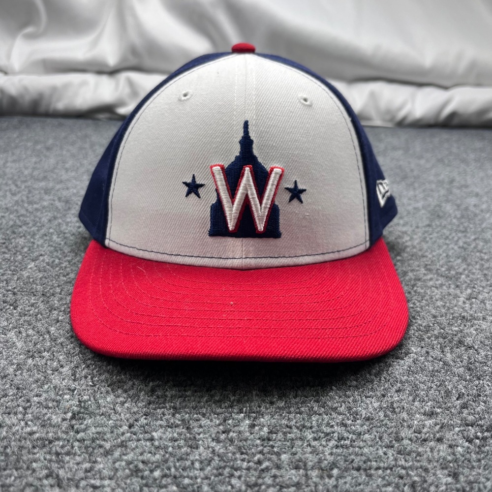 New Era Washington Nationals MLB Fitted 59FIFTY Low Profile Navy Red White Hat